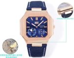 Patek Philippe Cubitus 240ps Movement 45mm Blue Dial Blue Fabric Strap Rose Gold Case Watch